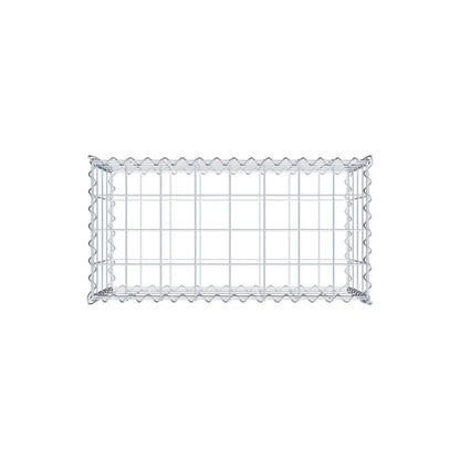 Gabion 80 cm x 40 cm x 40 cm (L x H x D), maskestørrelse 10 cm x 10 cm, spiral