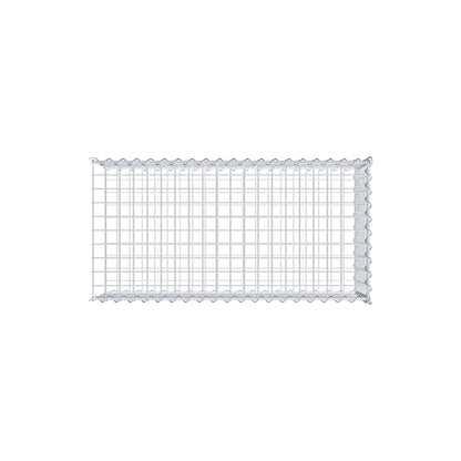 Gabião tipo 2 100 cm x 30 cm x 50 cm (C x A x P), malhagem 5 cm x 5 cm, espiral