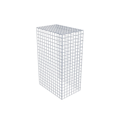 Gavión acoplable tipo 4 100 cm x 60 cm x 40 cm (L x A x P), malla 5 cm x 5 cm, anillo en C
