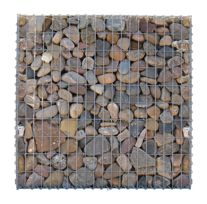Gavión 100 cm x 100 cm x 30 cm (L x A x P), luz de malla 5 cm x 10 cm, anillo en C