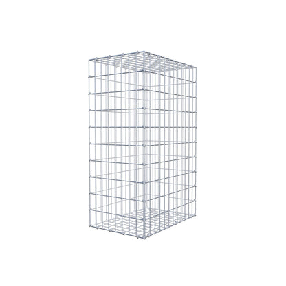 Gabião 100 cm x 60 cm x 40 cm (C x A x P), malhagem 5 cm x 10 cm, anel C