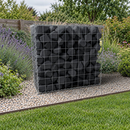 Gabião 100 cm x 90 cm x 40 cm (C x A x P), malhagem 10 cm x 10 cm, espiral