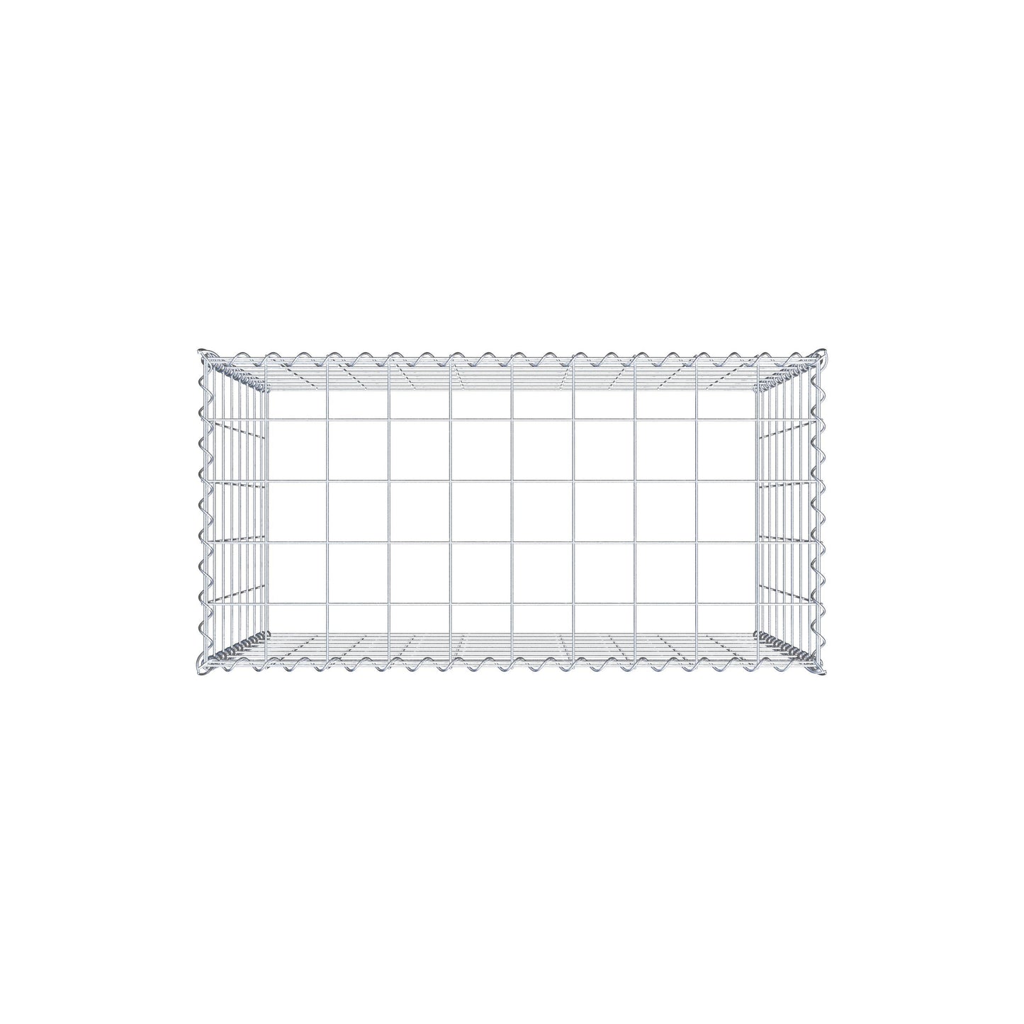 Grown-on gabion type 3 100 cm x 80 cm x 50 cm (L x H x D), mesh size 10 cm x 10 cm, spiral