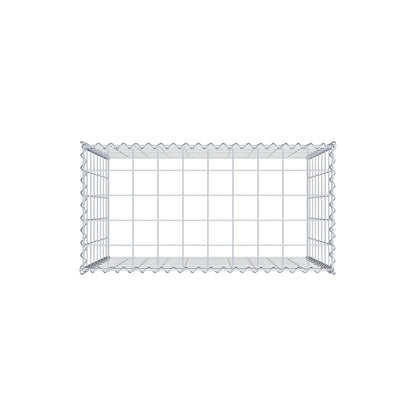 Grown-on gabion type 3 100 cm x 80 cm x 50 cm (L x H x D), mesh size 10 cm x 10 cm, spiral