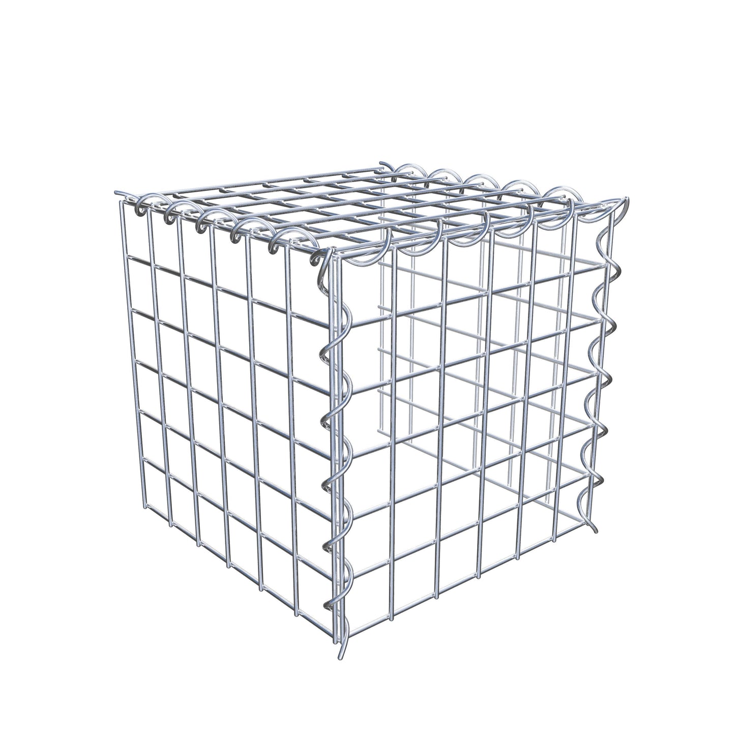 Gabião Tipo 4 30 cm x 30 cm x 30 cm (C x A x P), malhagem 5 cm x 5 cm, espiral