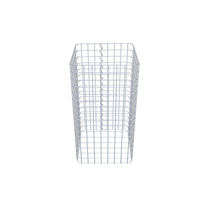 Gabionensäule eckig 42 cm x 42 cm, 80 cm Höhe, MW 5 cm x 5 cm