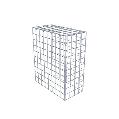 Gabião Tipo 4 50 cm x 40 cm x 20 cm (C x A x P), malhagem 5 cm x 5 cm, anel C