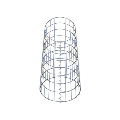 Coluna de gabião redonda 32 cm de diâmetro, 80 cm de altura, malhagem 5 cm x 10 cm
