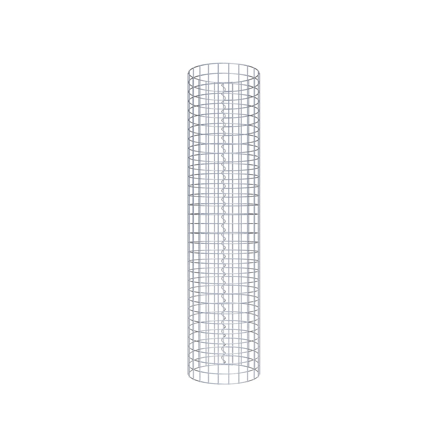 Colonna gabbionata rotonda 37 cm di diametro, 160 cm di altezza, maglia 5 cm x 5 cm