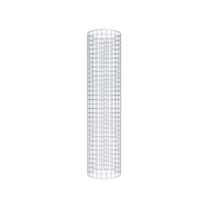 Colonna gabbionata rotonda 37 cm di diametro, 160 cm di altezza, maglia 5 cm x 5 cm