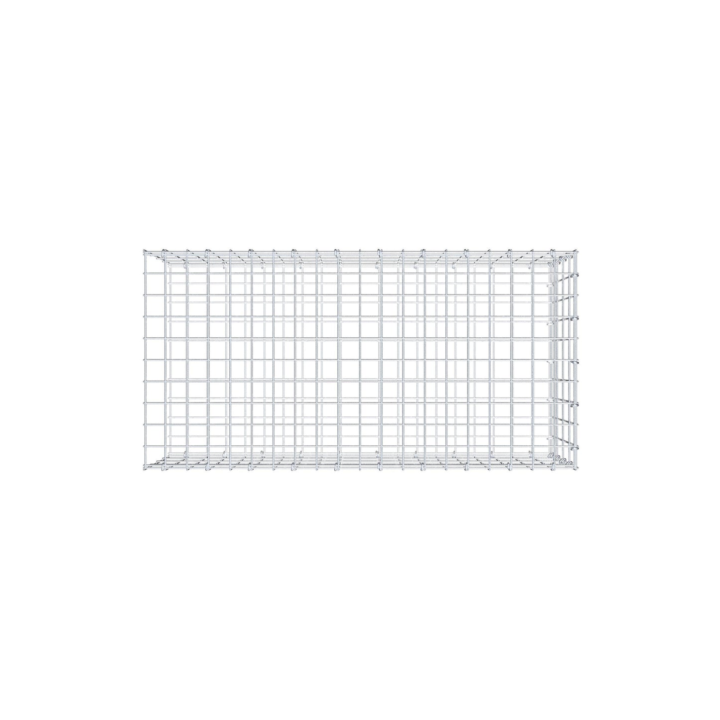 Gabião tipo 2 100 cm x 40 cm x 50 cm, malhagem 5 cm x 10 cm, anel C