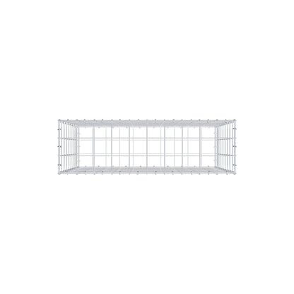 Gabião 100 cm x 90 cm x 30 cm (C x A x P), malhagem 10 cm x 10 cm, anel C