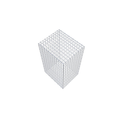 Gabion 100 cm x 60 cm x 50 cm (L x H x D), mesh size 5 cm x 5 cm, C-ring