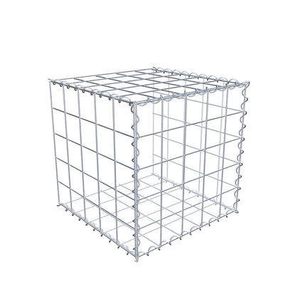 Gabião tipo 2 50 cm x 50 cm x 50 cm (C x A x P), malhagem 10 cm x 10 cm, espiral