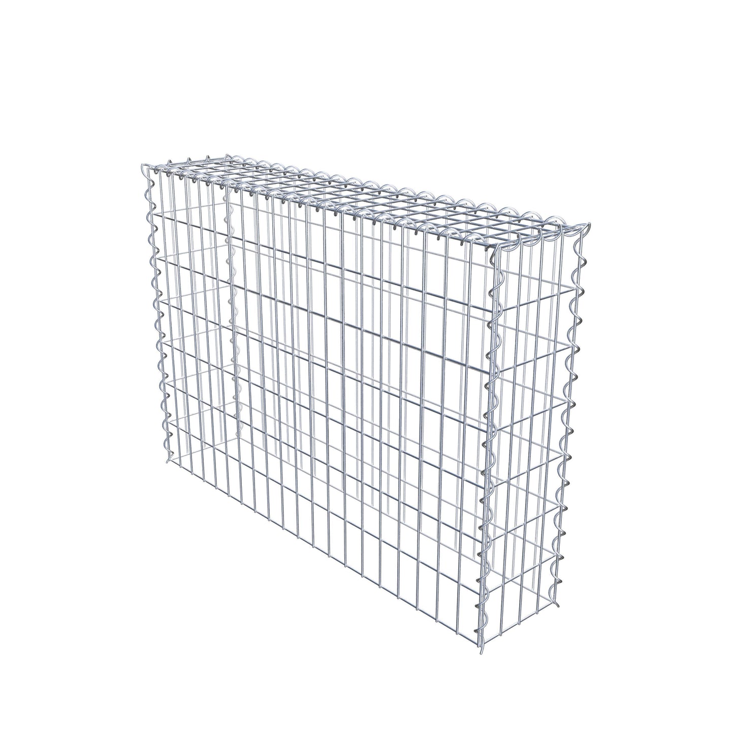 Grown-on gabion type 3 100 cm x 70 cm x 20 cm (L x H x D), mesh size 5 cm x 10 cm, spiral