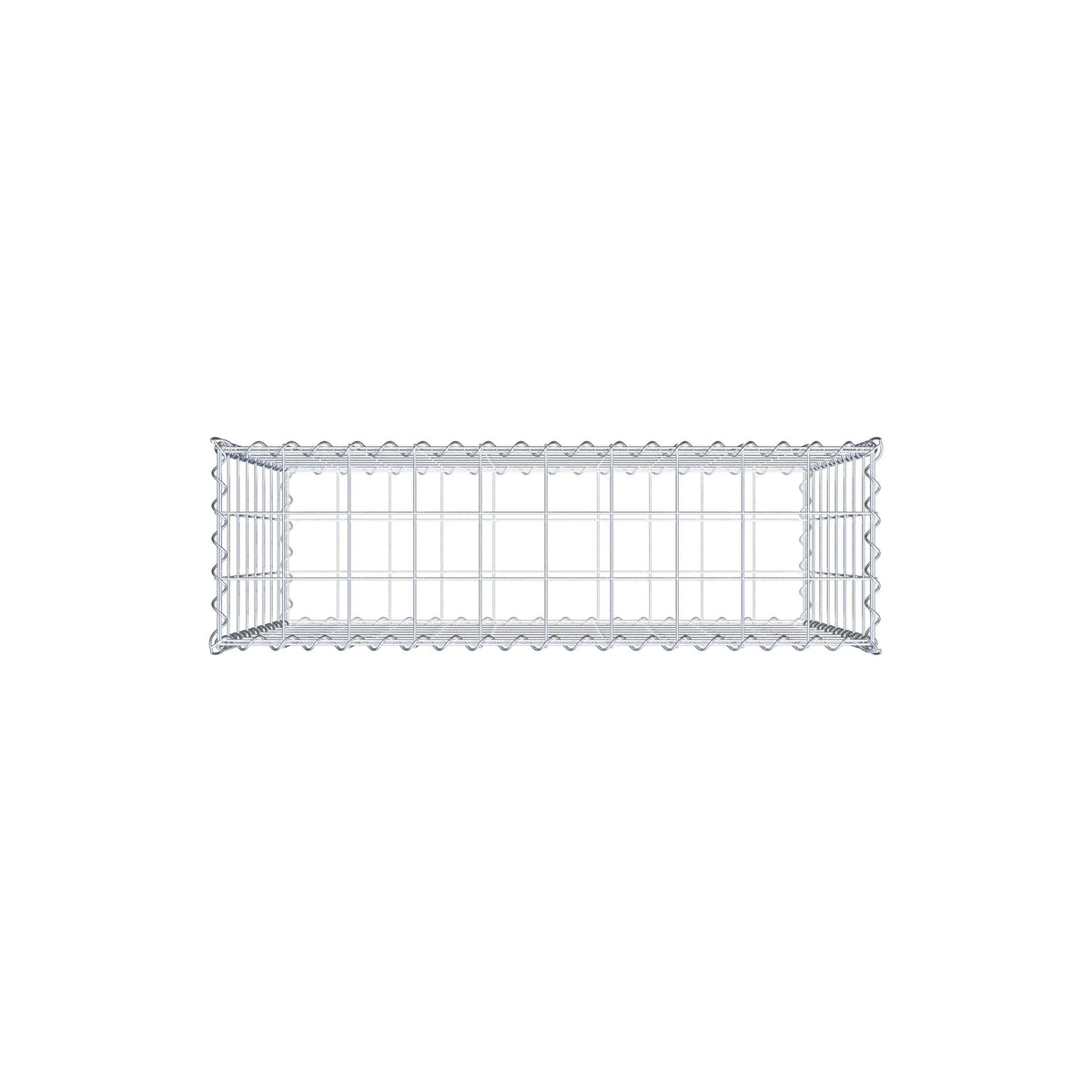Gabione 100 cm x 80 cm x 30 cm (L x H x T), Maschenweite 10 cm x 10 cm, Spirale