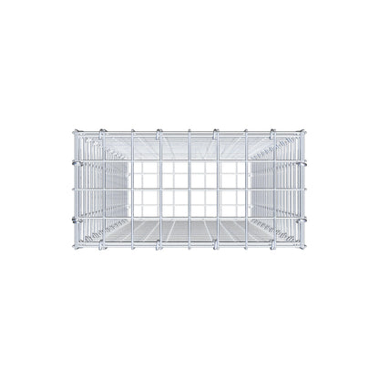 Gabion 100 cm x 40 cm x 20 cm (L x H x D), maskestørrelse 5 cm x 5 cm, C-ring