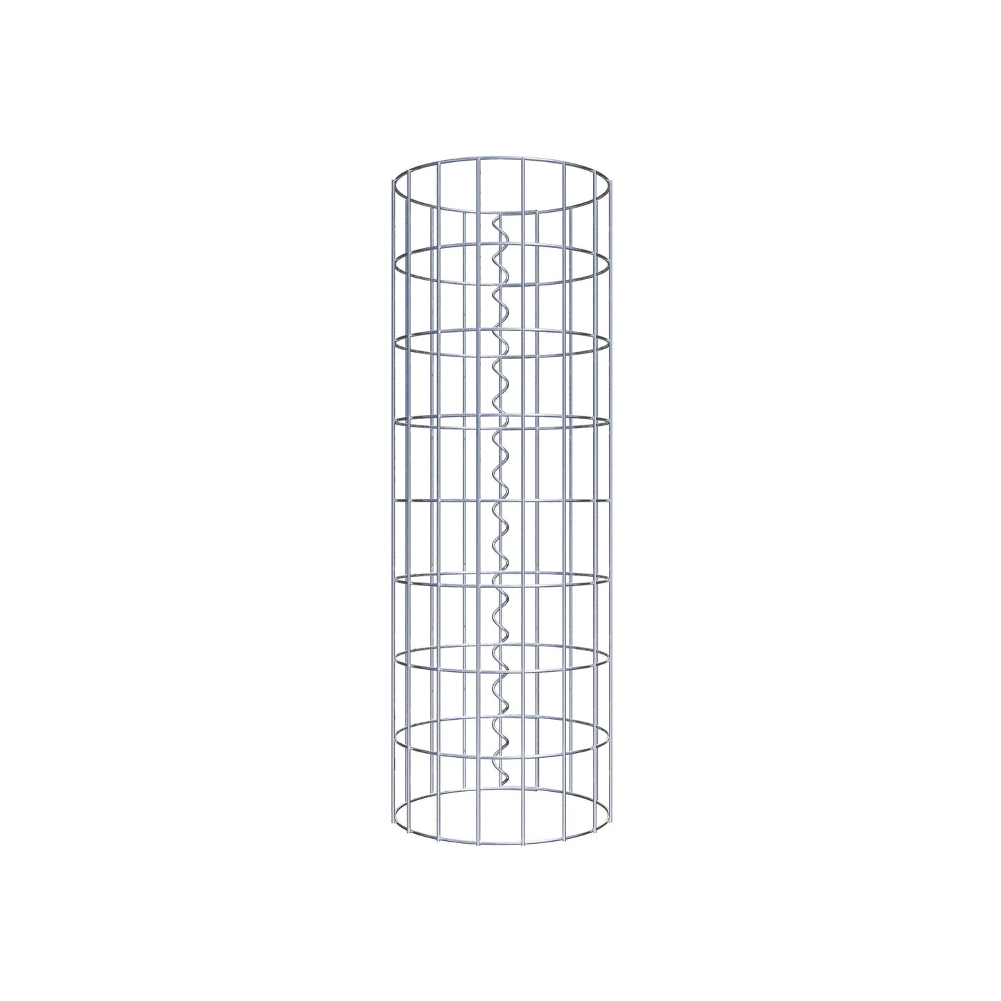Coluna de gabião redonda 27 cm de diâmetro, 80 cm de altura, malhagem 5 cm x 10 cm