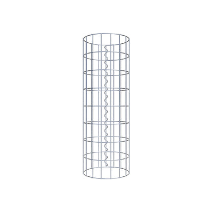 Coluna de gabião redonda 27 cm de diâmetro, 80 cm de altura, malhagem 5 cm x 10 cm