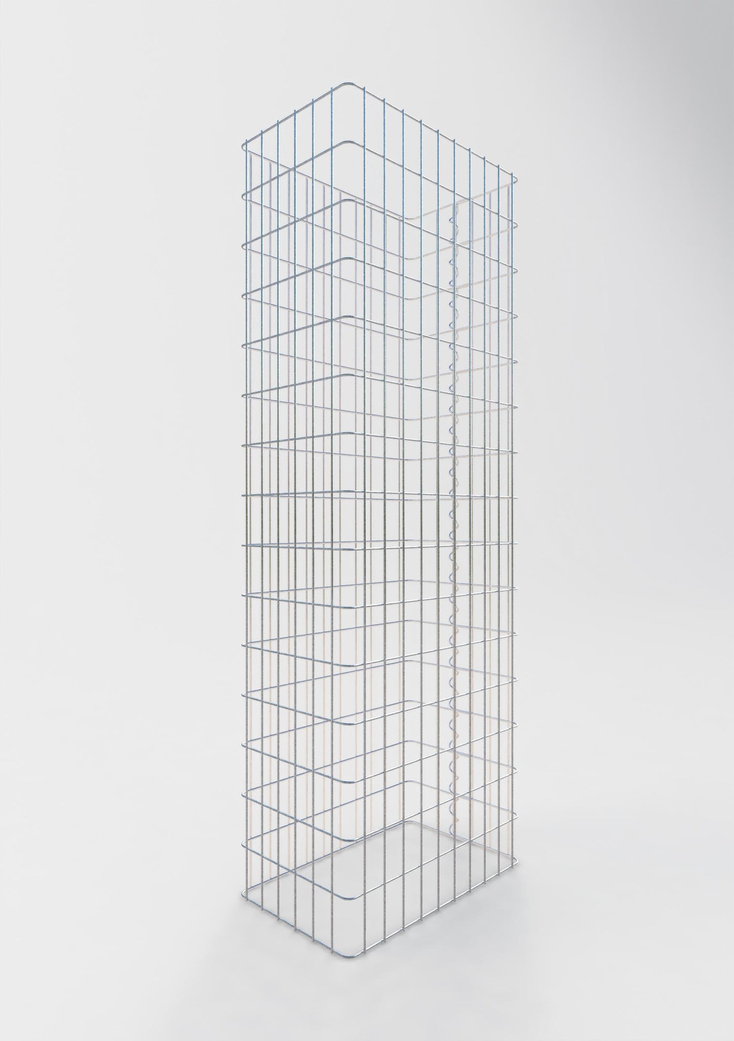 Clôture en gabion Longueur 52 cm, hauteur 160 cm, profondeur 32 cm, mailles 5 x 10 cm
