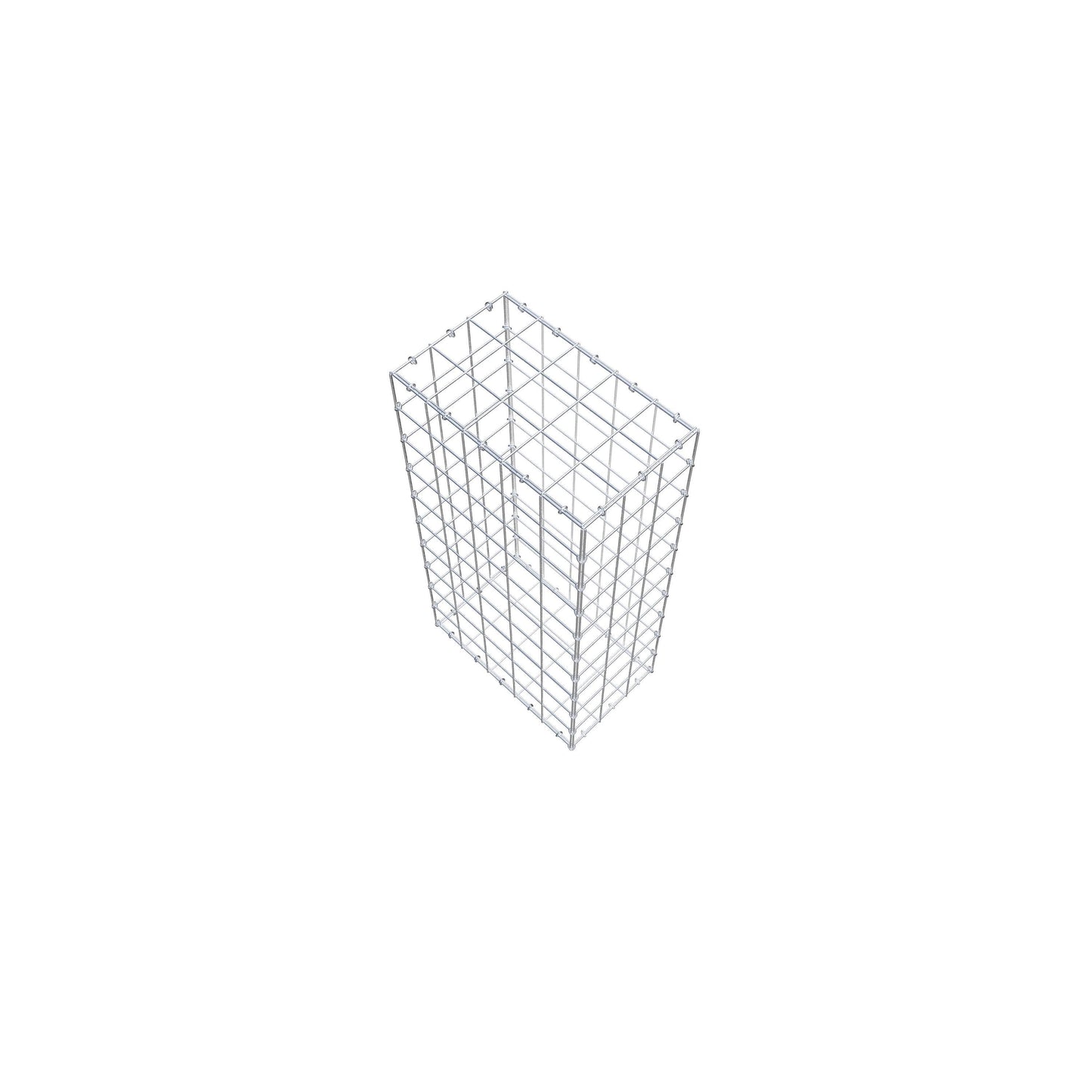 Gabião 100 cm x 50 cm x 30 cm (C x A x P), malhagem 10 cm x 10 cm, anel C