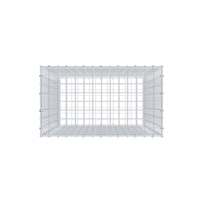 Gabion 100 cm x 70 cm x 40 cm (L x H x D), maskstorlek 5 cm x 5 cm, C-ring