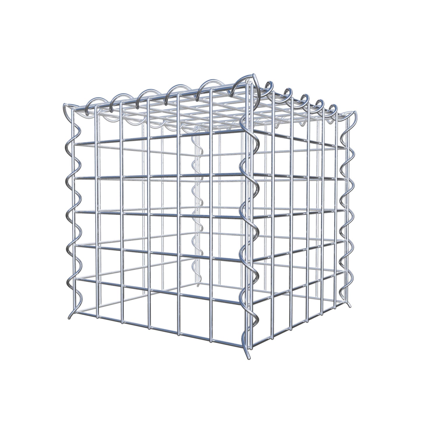 Add-on schanskorf type 3 30 cm x 30 cm x 30 cm (L x H x D), maaswijdte 5 cm x 5 cm, spiraalvormig