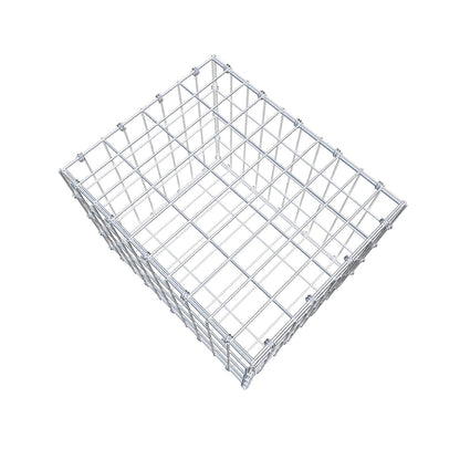 Gabião 50 cm x 40 cm x 40 cm (C x A x P), malhagem 5 x 10 cm, anel espiral