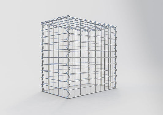 Opvokset gabion type 3 50 cm x 50 cm x 30 cm (L x H x D), maskestørrelse 5 cm x 5 cm, spiral