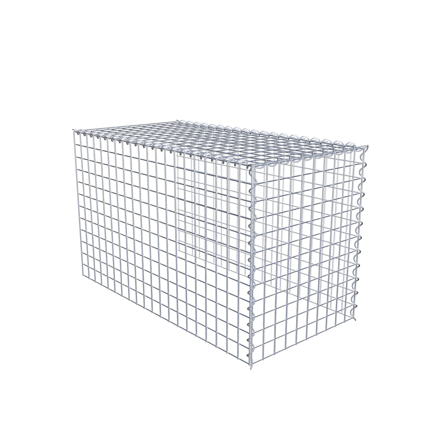 Anbaugabione Typ 4 100 cm x 60 cm x 50 cm (L x H x T), Maschenweite 5 cm x 5 cm, Spirale