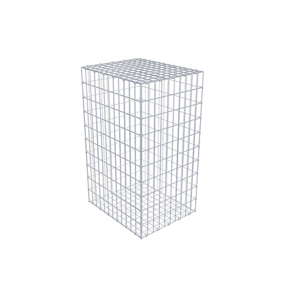 Schanskorf 100 cm x 60 cm x 50 cm (L x H x D), maaswijdte 5 cm x 10 cm, C-ring