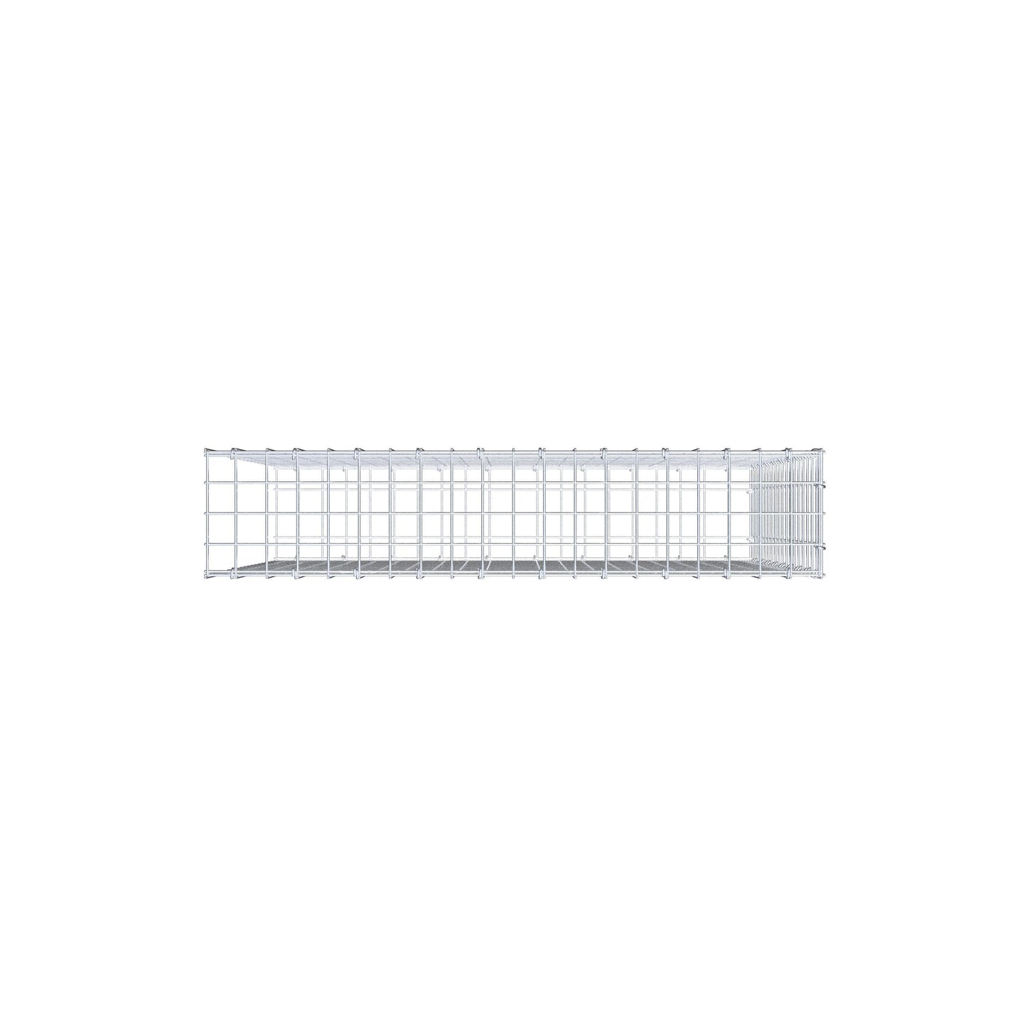 Gavión complementario de tipo 2 100 cm x 90 cm x 20 cm (L x A x P), malla 5 cm x 5 cm, anillo en C