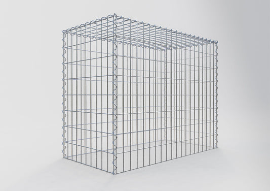 Gabião tipo 3 100 cm x 80 cm x 50 cm (C x A x P), malhagem 5 cm x 10 cm, espiral