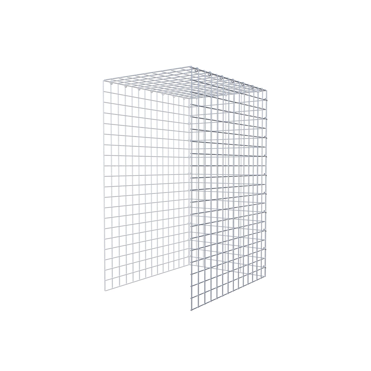 Gabião Tipo 4 100 cm x 70 cm x 50 cm (C x A x P), malhagem 5 cm x 5 cm, anel C