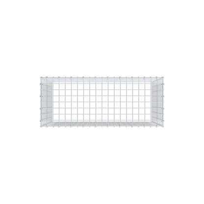 Monteret gabion type 3 100 cm x 70 cm x 40 cm (L x H x D), maskestørrelse 5 cm x 5 cm, C-ring