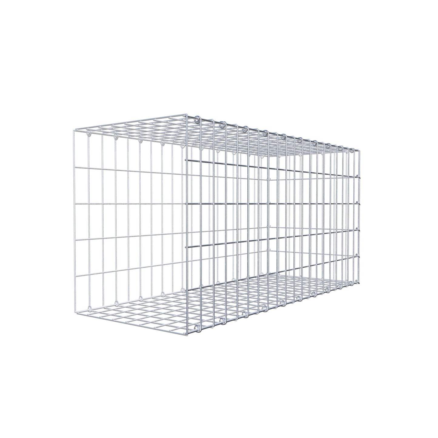 Gabião tipo 2 100 cm x 50 cm x 40 cm, malhagem 5 cm x 10 cm, anel C