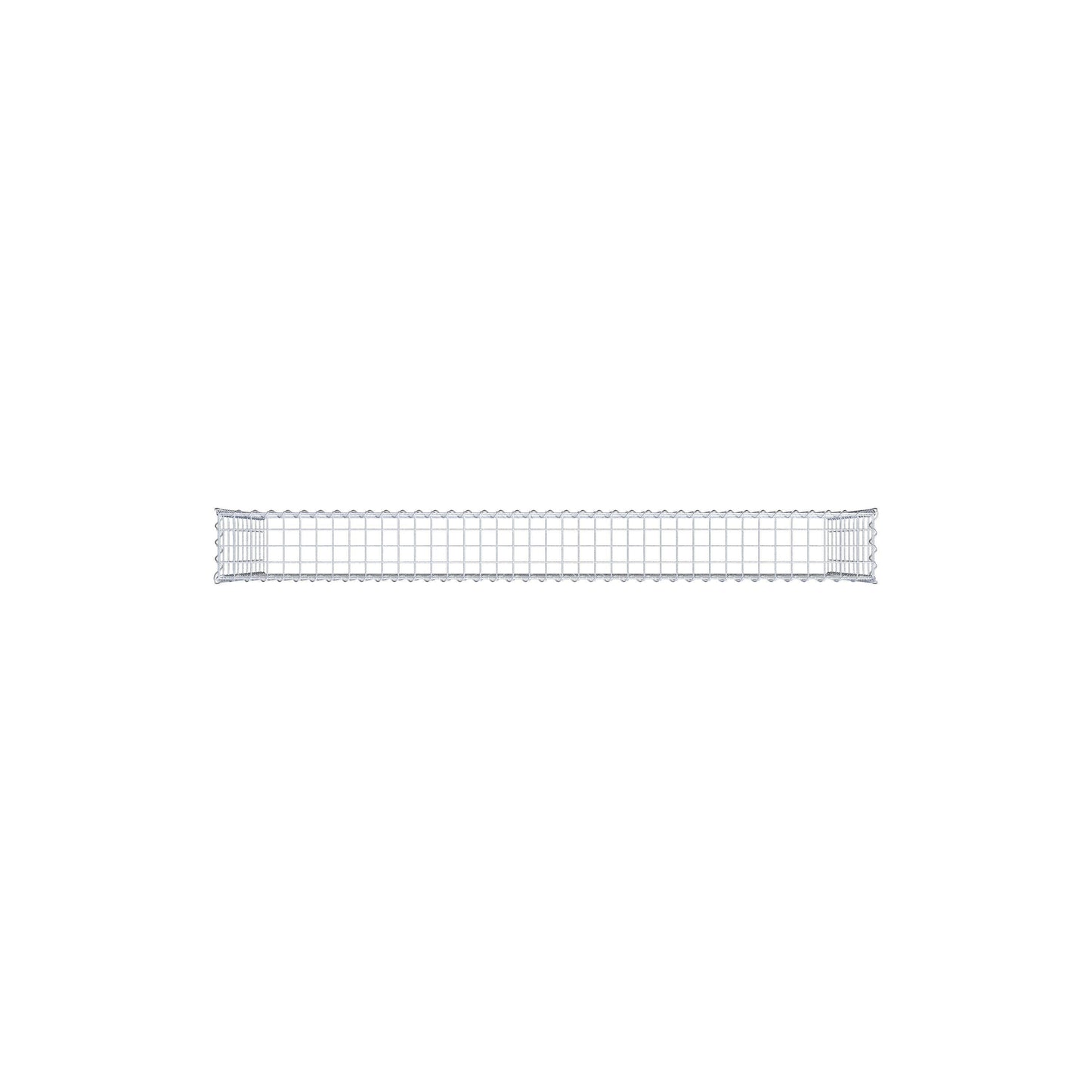 Grown-on gabion type 3 200 cm x 100 cm x 20 cm (L x H x D), mesh size 5 cm x 10 cm, spiral