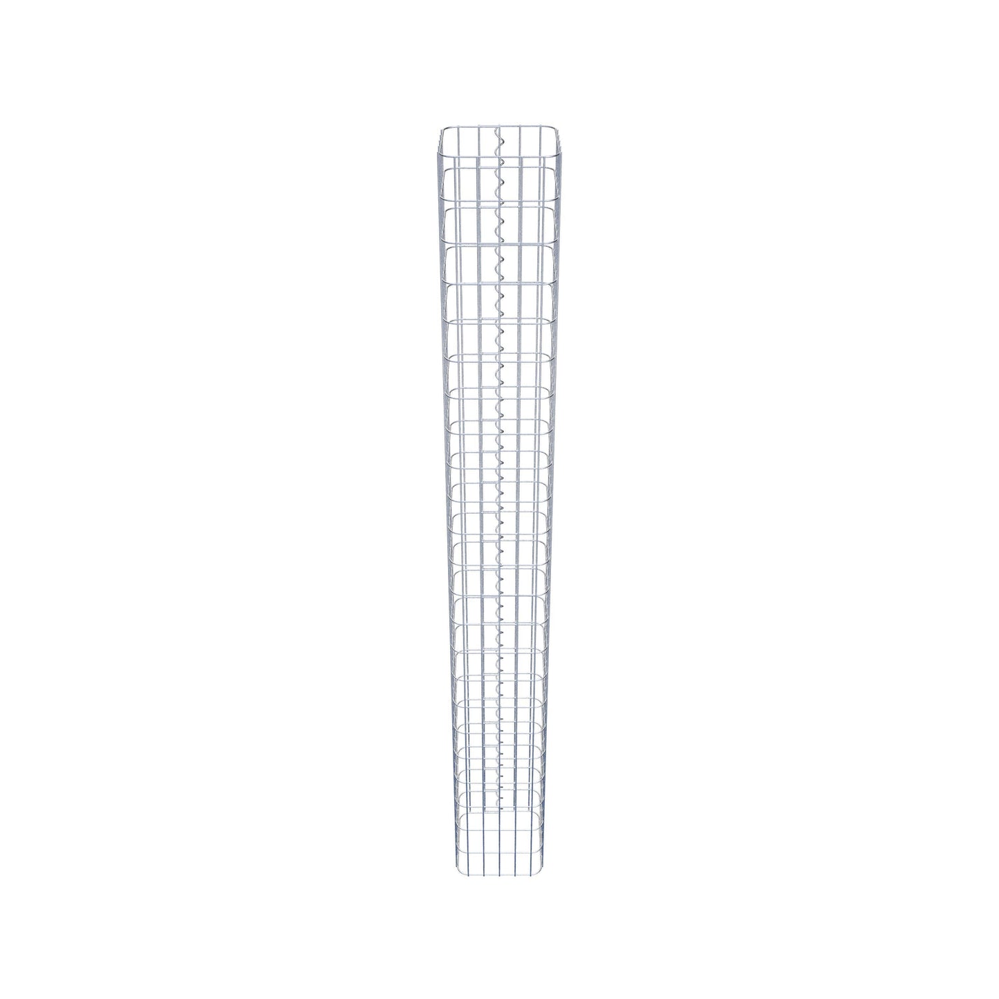 Gabionpelare vinkelrät 27 cm x 27 cm, 230 cm höjd, MW 5 cm x 10 cm