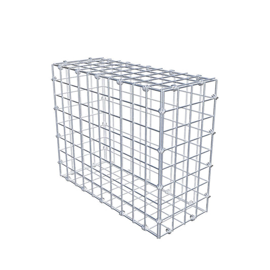 Gabione 50 cm x 40 cm x 20 cm (L x H x T), Maschenweite 5 x 5 cm, Spiralring
