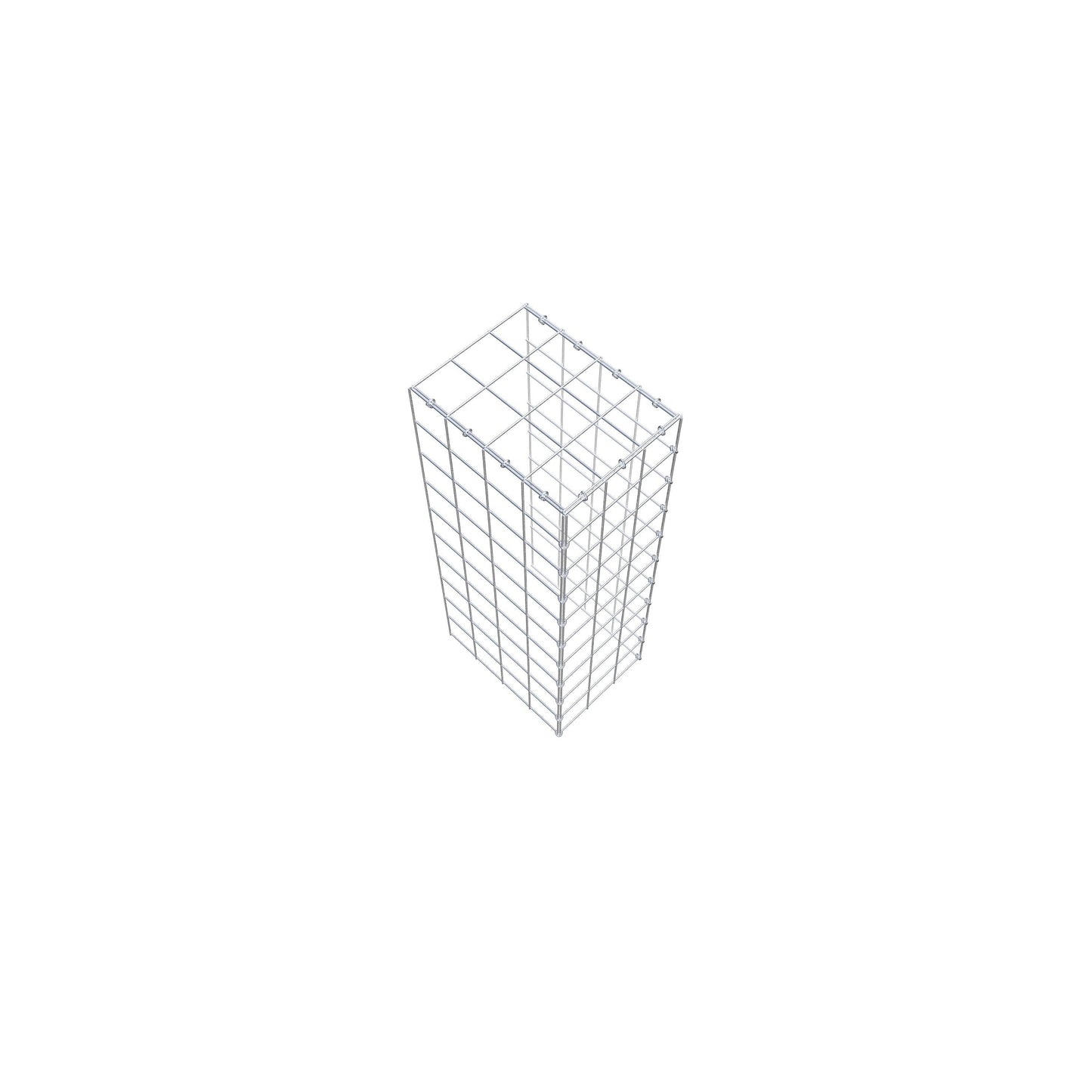 Gabião Tipo 4 100 cm x 40 cm x 30 cm (C x A x P), malhagem 10 cm x 10 cm, anel C