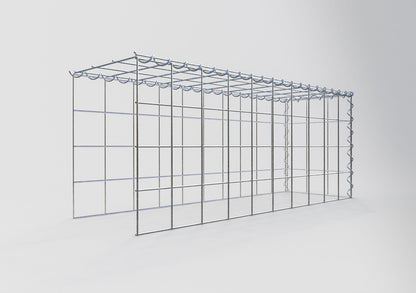 Påväxt gabion typ 4 100 cm x 40 cm x 30 cm (L x H x D), maskstorlek 10 cm x 10 cm, spiral