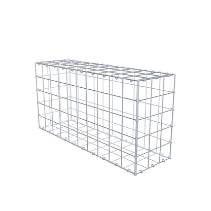Gabião 100 cm x 50 cm x 30 cm (C x A x P), malhagem 10 cm x 10 cm, anel C