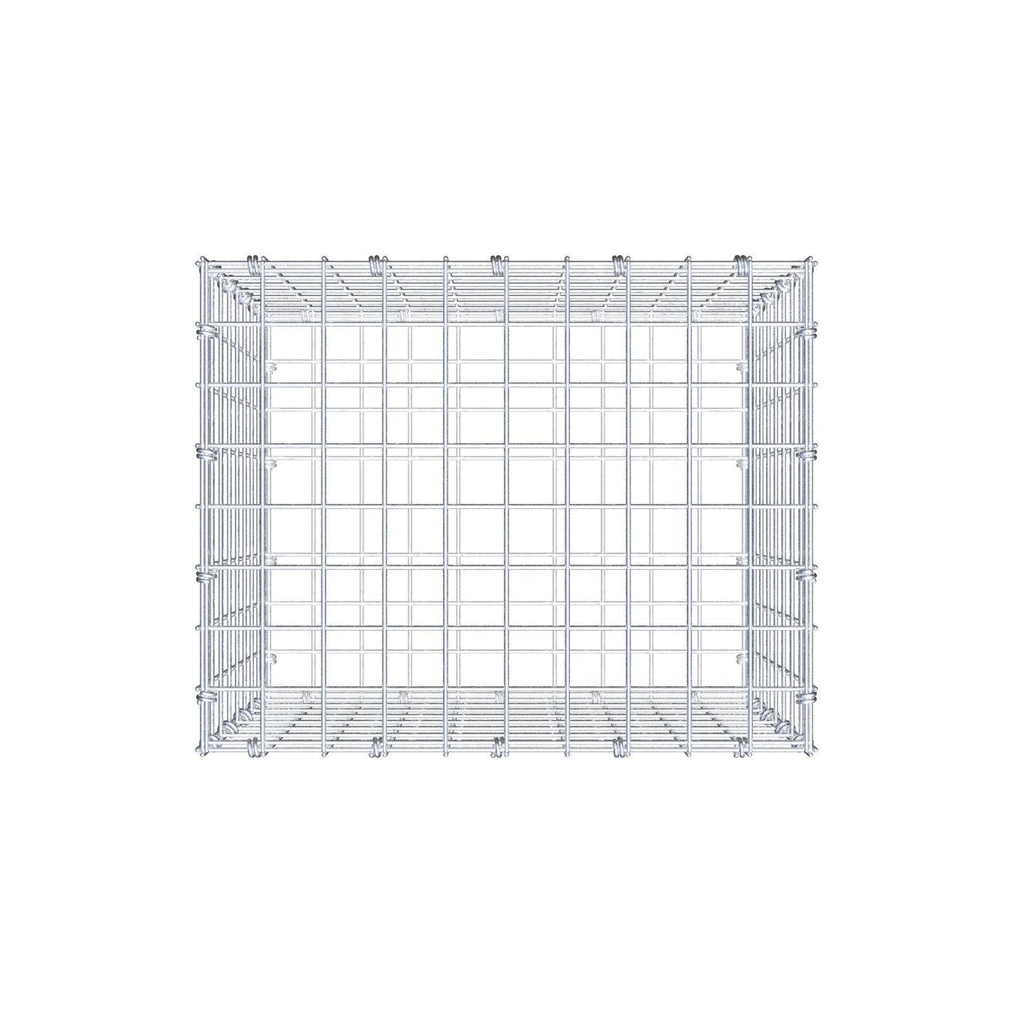 Gabião 50 cm x 40 cm x 40 cm (C x A x P), malhagem 5 x 5 cm, anel espiral
