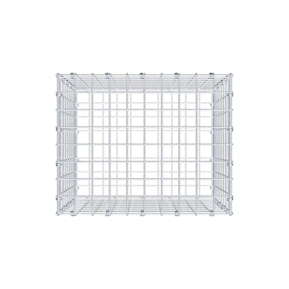 Gabião 50 cm x 40 cm x 40 cm (C x A x P), malhagem 5 x 5 cm, anel espiral