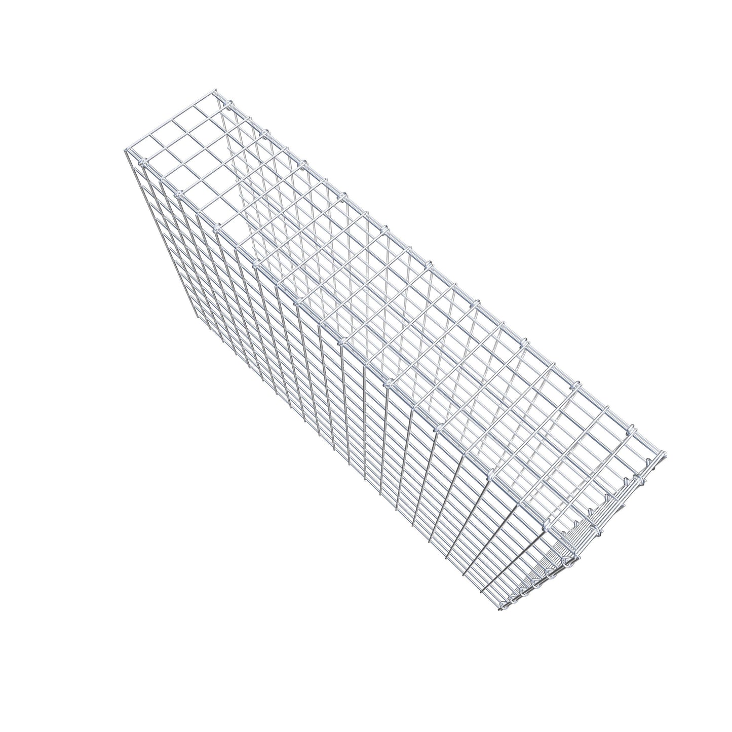Gavión complementario de tipo 4 100 cm x 60 cm x 20 cm (L x A x P), malla 5 cm x 5 cm, anillo en C
