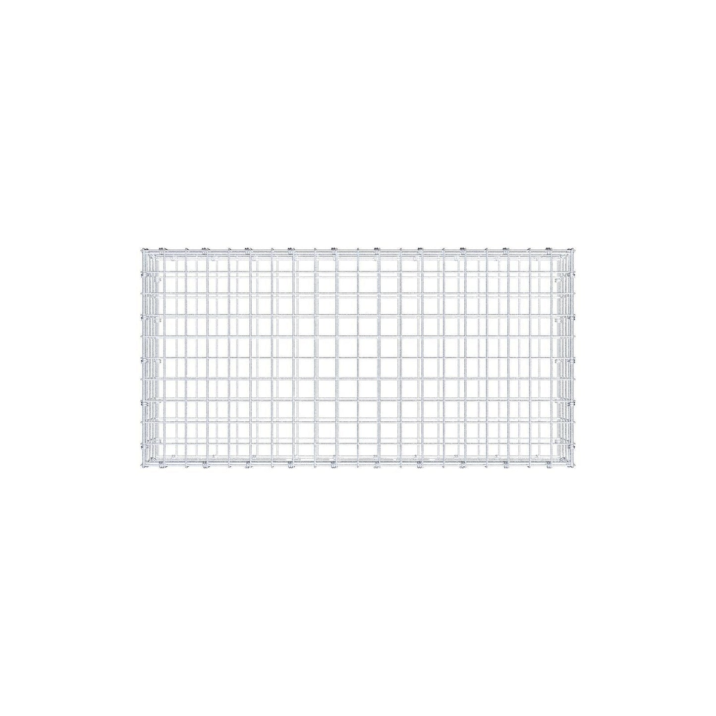 Gabion 100 cm x 20 cm x 50 cm (L x H x P), mailles 5 x 5 cm, anneau en spirale