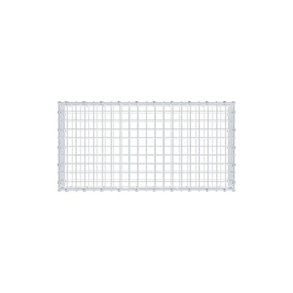 Gabion 100 cm x 20 cm x 50 cm (L x H x P), mailles 5 x 5 cm, anneau en spirale