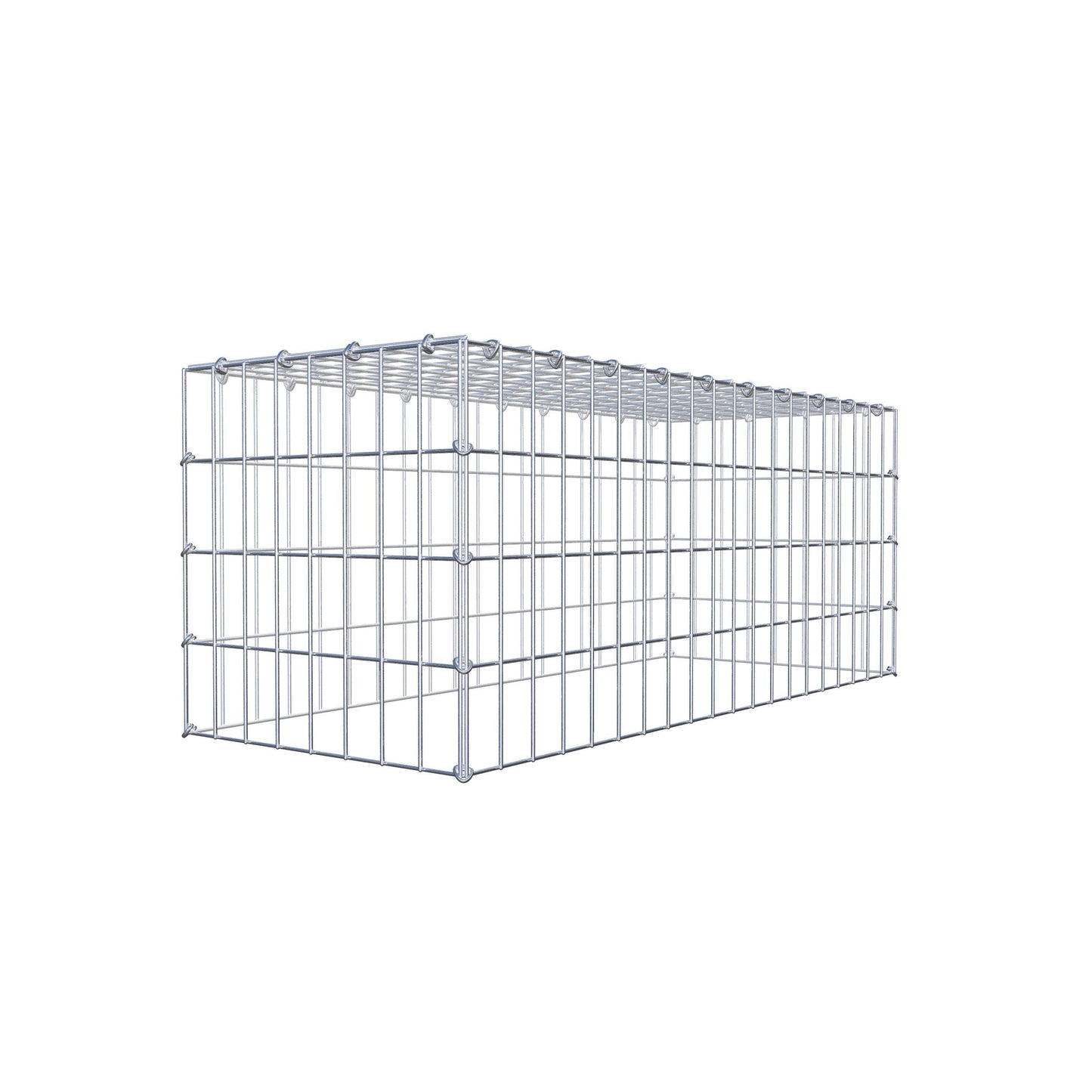 Gabião Tipo 3 100 cm x 40 cm x 40 cm (C x A x P), malhagem 5 cm x 10 cm, anel C