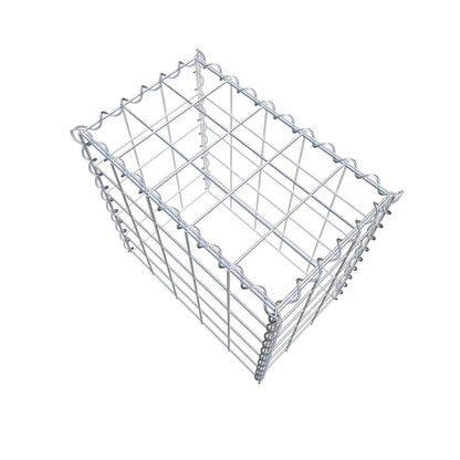 Gabião tipo 3 50 cm x 50 cm x 30 cm (C x A x P), malhagem 10 cm x 10 cm, espiral