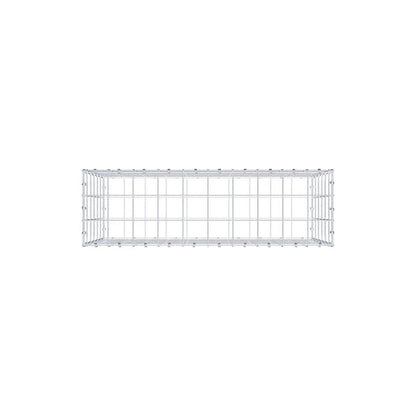 Gabião 100 cm x 60 cm x 30 cm (C x A x P), malhagem 10 x 10 cm, anel espiral